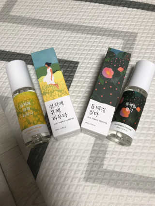 르플랑 제주 패브릭 퍼퓸 60ml 8종 — 5점을 준 리뷰어가 2018년 10월 올린 사용 사진