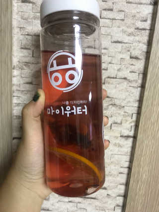 ㅎㅎ마이워터 ㅎㅎ 마이워터 과일워터팩+전용보틀_레몬오렌지 — 4.67점을 준 리뷰어가 2017년 9월 올린 사용 사진