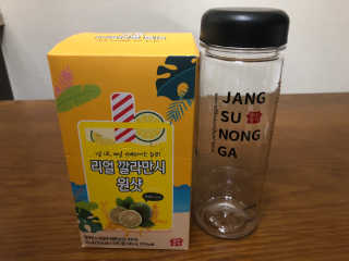 장수농가 리얼깔라만시 원샷 50ml 10팩+보틀 — 5점을 준 리뷰어가 2019년 5월 올린 사용 사진