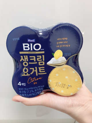 [매일 바이오] 생크림요거트 플레인 12개 + 유자 12개 — 5점을 준 리뷰어가 2019년 6월 올린 사용 사진