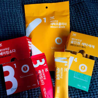 레인보우샵 올인원세탁세제,베이킹소다 스틱포6개입+세탁조클리너 — 5점을 준 리뷰어가 2018년 3월 올린 사용 사진