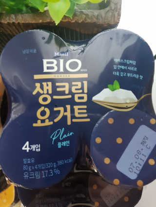 [매일 바이오] 생크림요거트 플레인 12개 + 유자 12개 — 5점을 준 리뷰어가 2019년 6월 올린 사용 사진