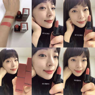 라네베 로즈 벨벳 립스틱 — 5점을 준 리뷰어가 2018년 2월 올린 사용 사진