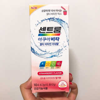 센트룸 아쿠아비타 레몬향, 딸기향 — 5점을 준 리뷰어가 2019년 6월 올린 사용 사진