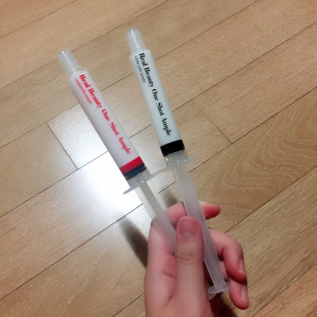리얼스킨 미백수분탄력주름개선 원샷앰플 리뷰 사진