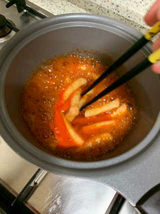 [홍코너떡볶이]옛날떡볶이 인기맛 4팩세트 — 5점을 준 리뷰어가 2019년 12월 올린 사용 사진