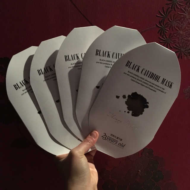 블랙캐비디올마스크 리뷰 사진