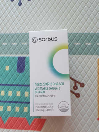 소버스 식물성 오메가3 DHA 600 — 5점을 준 리뷰어가 2020년 3월 올린 사용 사진