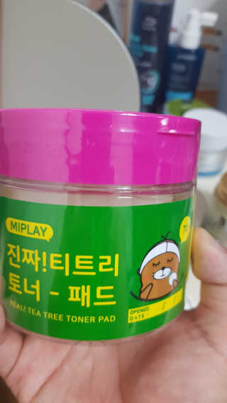 미플레이 진짜 티트리 토너 패드 — 5점을 준 리뷰어가 2018년 11월 올린 사용 사진