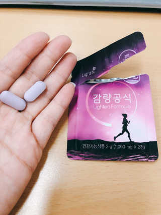 [감량공식] 다이어트 건강기능식품 — 3.5점을 준 리뷰어가 2019년 12월 올린 사용 사진