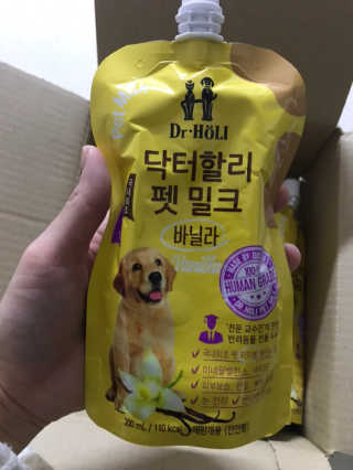 닥터할리펫밀크 8종 — 5점을 준 리뷰어가 2018년 11월 올린 사용 사진