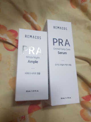 리메코스 PRA 비피다나이트앰플+PRA 오키드데일리케어세럼 — 4점을 준 리뷰어가 2019년 6월 올린 사용 사진