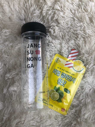 장수농가 리얼깔라만시 원샷 50ml 10팩+보틀 — 2.5점을 준 리뷰어가 2019년 5월 올린 사용 사진