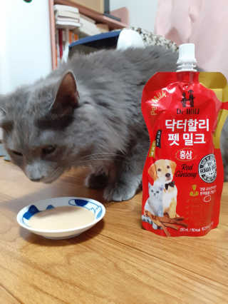 닥터할리펫밀크 8종 — 5점을 준 리뷰어가 2020년 1월 올린 사용 사진