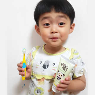 달곰이 어린이 치약+어린이 칫솔 SET — 5점을 준 리뷰어가 2017년 6월 올린 사용 사진