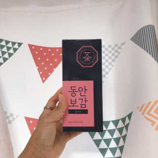 동안보감 얼작차 붓기를 빼주는 동안보감 한방 프리미엄 얼작차 — 3점을 준 리뷰어가 2019년 10월 올린 사용 사진