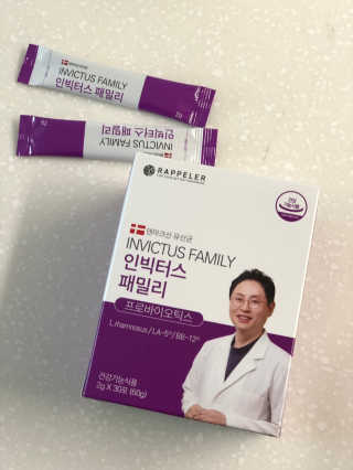 라플레 유해균을 이겨 튼튼한 장으로,  인빅터스 패밀리 — 4.5점을 준 리뷰어가 2019년 8월 올린 사용 사진