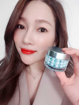 카오리온코스메틱스 피스워터 아쿠아 드롭 겔 나이트 마스크 — 5점을 준 리뷰어가 2019년 4월 올린 사용 사진