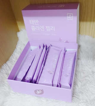 네츄럴굿띵스 태반 콜라겐 젤리 15포 — 5점을 준 리뷰어가 2019년 6월 올린 사용 사진