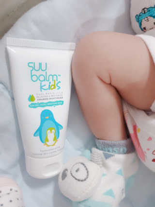 수밤키즈보습크림 45ml 1개 + 헤드투토바디워시 샘플 — 3점을 준 리뷰어가 2019년 11월 올린 사용 사진