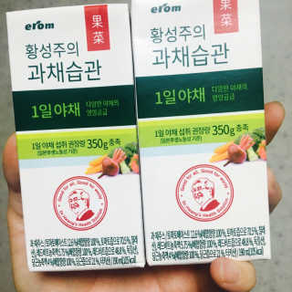 이롬 황성주의 과채습관 1일 야채 과일 주스 랜덤 세트 — 5점을 준 리뷰어가 2018년 7월 올린 사용 사진