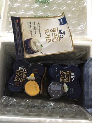 [매일 바이오] 생크림요거트 플레인 12개 + 유자 12개 — 4.5점을 준 리뷰어가 2019년 6월 올린 사용 사진