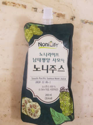 장수농가 남태평양 사모아 노니 원액 1L or 200mlx10팩 중 택 1 — 4점을 준 리뷰어가 2019년 1월 올린 사용 사진