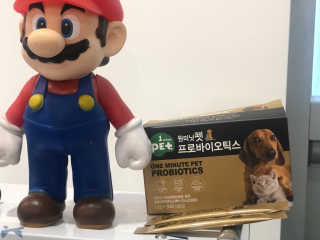 넥스트비티 원미닛펫 프로바이오틱스 — 5점을 준 리뷰어가 2018년 8월 올린 사용 사진