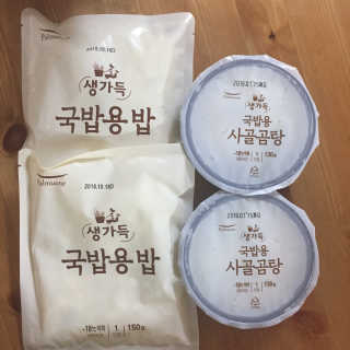 [풀무원] 사골곰탕국밥 황태해장국밥 — 4.33점을 준 리뷰어가 2018년 6월 올린 사용 사진
