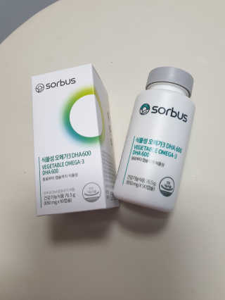 소버스 식물성 오메가3 DHA 600 — 5점을 준 리뷰어가 2020년 3월 올린 사용 사진