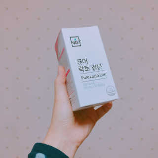 네츄럴굿띵스 퓨어 락토 철분 60일분 — 3.67점을 준 리뷰어가 2018년 1월 올린 사용 사진