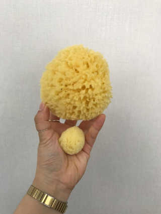 룰라러브 모공관리 끝 지중해산 천연해면 바디스펀지 — 5점을 준 리뷰어가 2018년 4월 올린 사용 사진