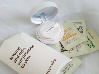 아로마티카 내추럴 틴티드 썬 커버 쿠션 SPF 30/PA++ — 3.5점을 준 리뷰어가 2016년 7월 올린 사용 사진