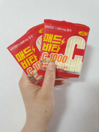 매드비타C 1000 — 5점을 준 리뷰어가 2019년 4월 올린 사용 사진