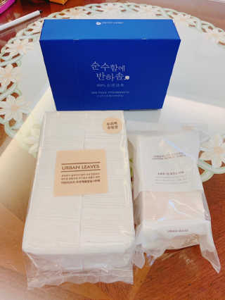 어반리브즈 프리미엄 화장솜 트라이얼 SET — 4점을 준 리뷰어가 2019년 8월 올린 사용 사진