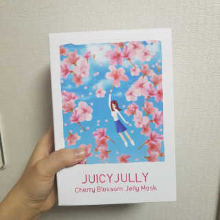 쥬시줄리 체리블라썸 젤리겔 마스크 — 4점을 준 리뷰어가 2020년 4월 올린 사용 사진