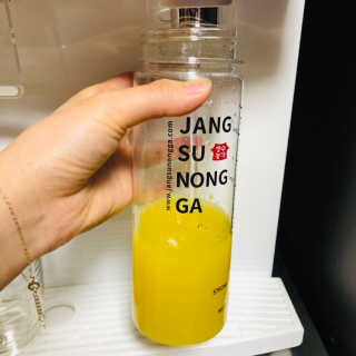 장수농가 리얼깔라만시 원샷 50ml 10팩+보틀 — 4.5점을 준 리뷰어가 2019년 5월 올린 사용 사진