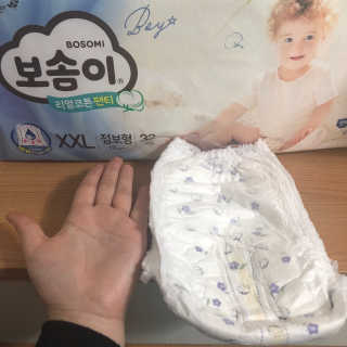 보솜이 리얼코튼 팬티형 — 5점을 준 리뷰어가 2019년 3월 올린 사용 사진