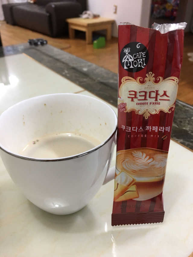 쟈뎅 까페모리 쿠크다스 까페라떼 리뷰 사진