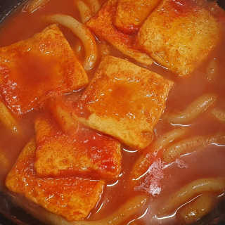 잠실맛집,홍코너떡볶이가우리집에[옛날맛,짜장맛옵션] — 5점을 준 리뷰어가 2020년 1월 올린 사용 사진
