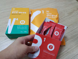 레인보우샵 올인원세탁세제,베이킹소다 스틱포6개입+세탁조클리너 — 4.67점을 준 리뷰어가 2018년 4월 올린 사용 사진