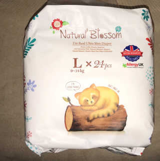 네추럴블라썸 NATURAL BLOSSOM 슈퍼 얇은 바지 기저귀 — 5점을 준 리뷰어가 2018년 12월 올린 사용 사진