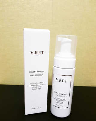 V.RET 브이렛 여성청결제 — 5점을 준 리뷰어가 2018년 9월 올린 사용 사진
