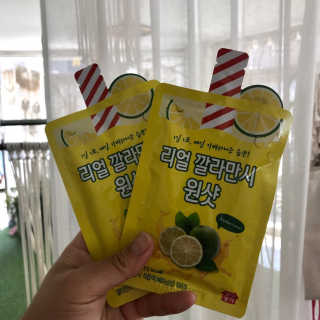 장수농가 리얼깔라만시 원샷 50ml 10팩+보틀 — 3점을 준 리뷰어가 2019년 5월 올린 사용 사진