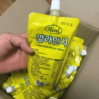 장수농가 리얼깔라만시 — 5점을 준 리뷰어가 2018년 4월 올린 사용 사진