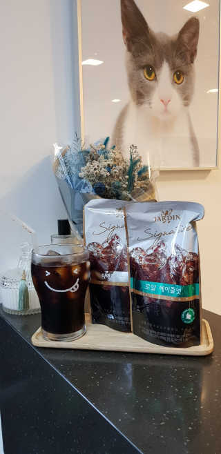 (주)쟈뎅 쟈뎅 시그니처 블랙, 헤이즐넛 230ml — 4점을 준 리뷰어가 2018년 7월 올린 사용 사진