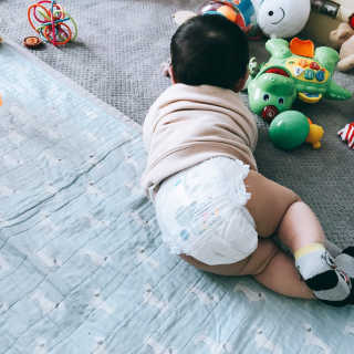 보솜이 베이비케어 팬티형 기저귀 — 5점을 준 리뷰어가 2019년 3월 올린 사용 사진