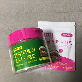 미플레이 진짜 티트리 토너 패드 — 5점을 준 리뷰어가 2018년 11월 올린 사용 사진