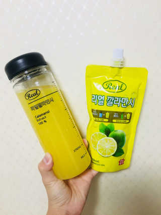 장수농가 리얼깔라만시 — 5점을 준 리뷰어가 2018년 6월 올린 사용 사진