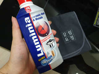 살림요정 루미니아 인덕션 하이라이트 크리너 풀세트 — 4점을 준 리뷰어가 2019년 7월 올린 사용 사진